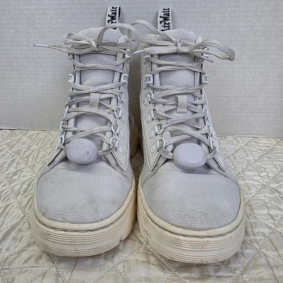 Dr. Martens AirWair Combs W Tech White Womens 7 LY004 Festival Forest Docs - Picture 4 of 16